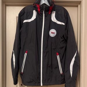 Coors Light Men’s Black and White Windbreaker (size Small)